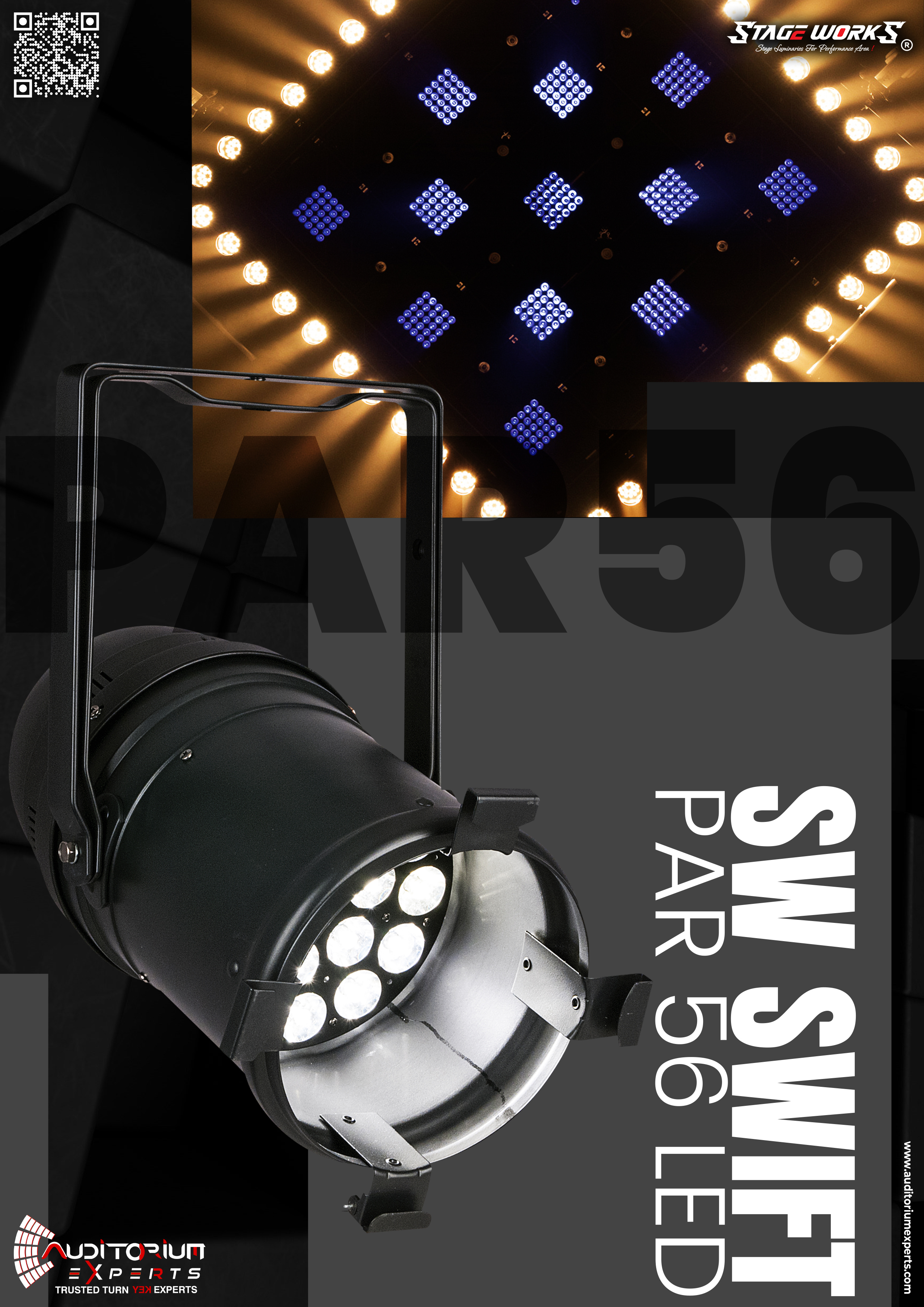 Auditorium Stage Swift LED Par 64