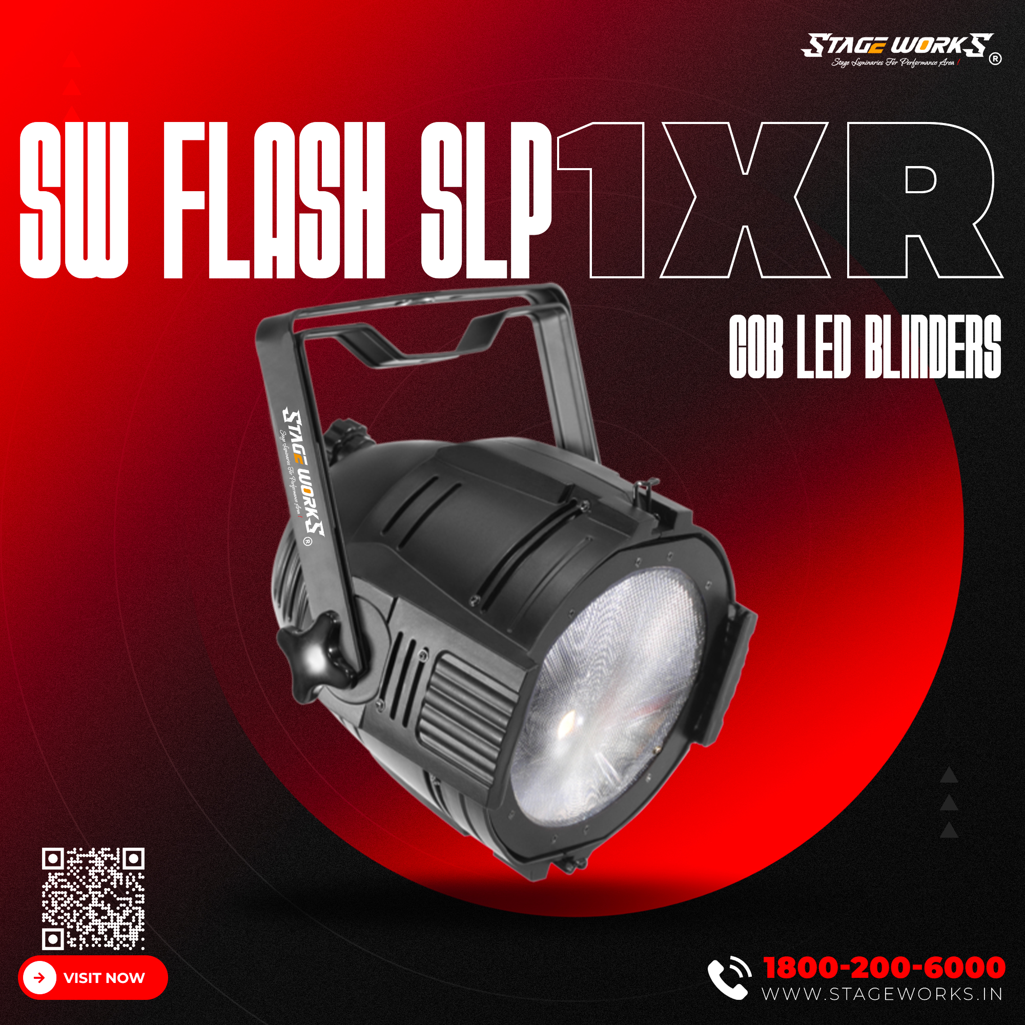 SW FLASH SLP 1XR COB LED BLINDER