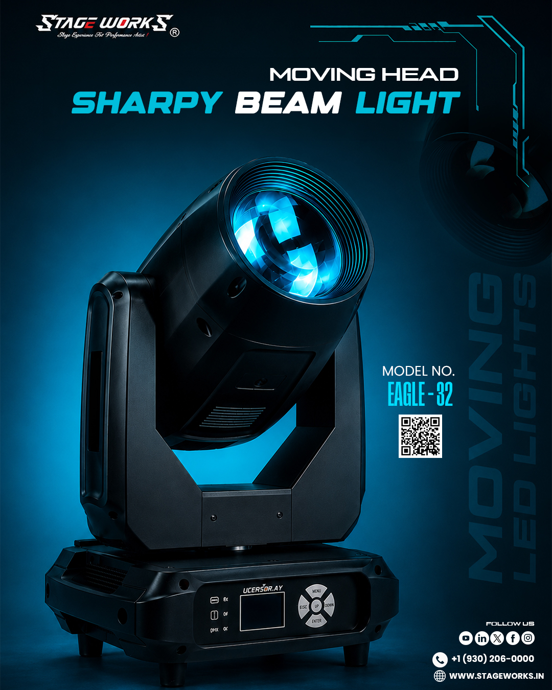 AI EAGLE - 32 Sharpy Beam 295W Moving Head Light