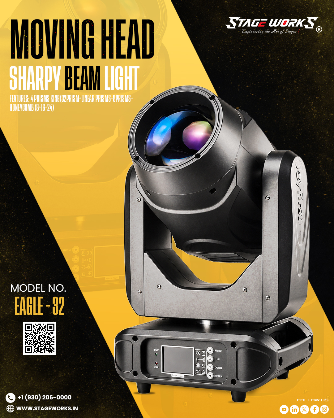 AI EAGLE - 32 Sharpy Beam 295W Moving Head Light