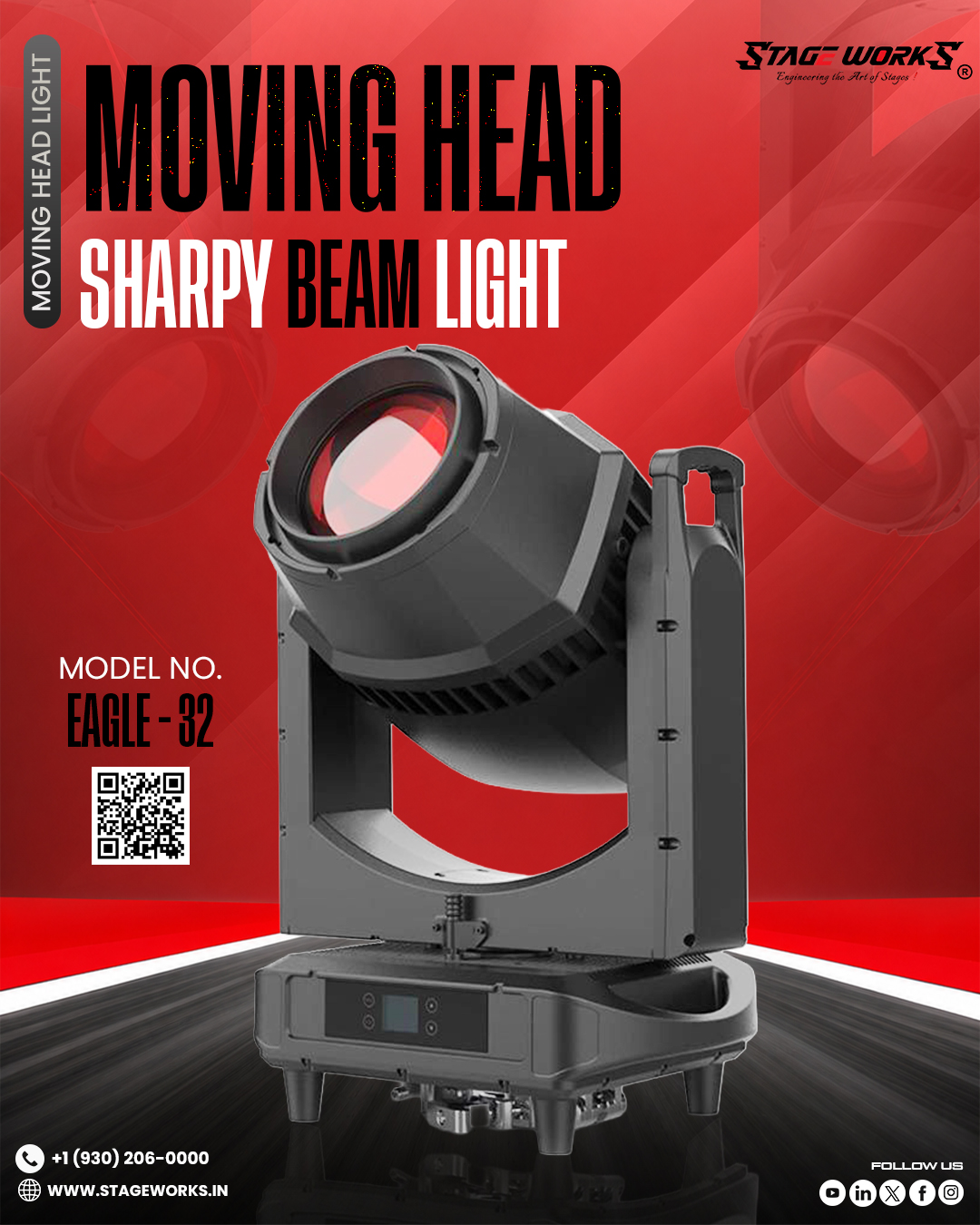 AI EAGLE - 32 Sharpy Beam 295W Moving Head Light