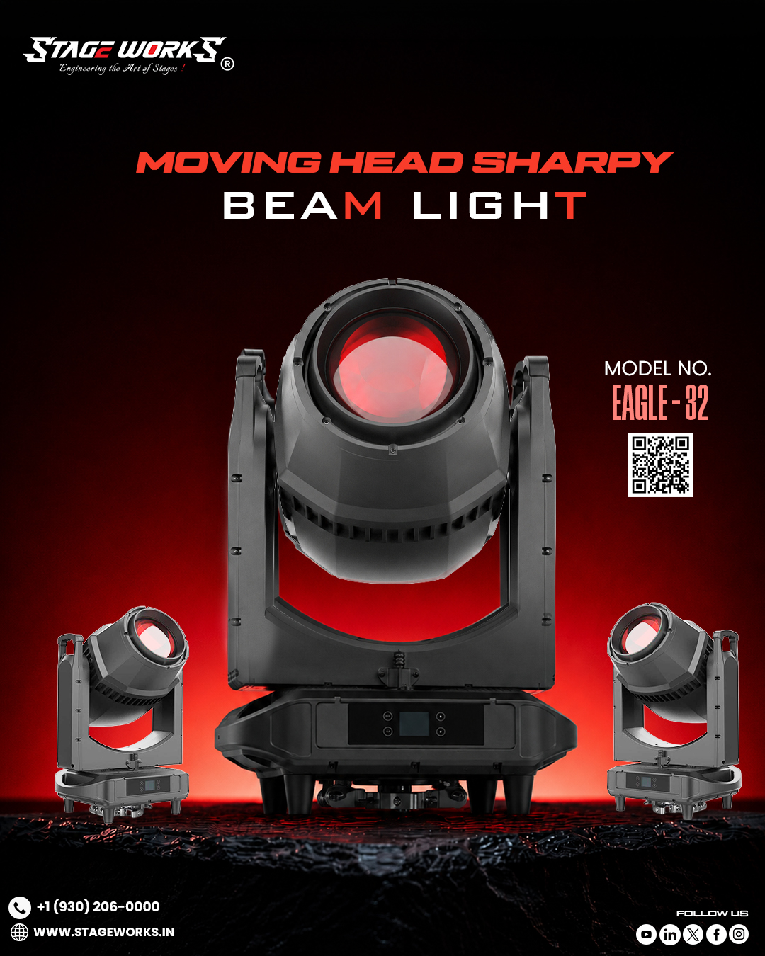 AI EAGLE - 32 Sharpy Beam 295W Moving Head Light