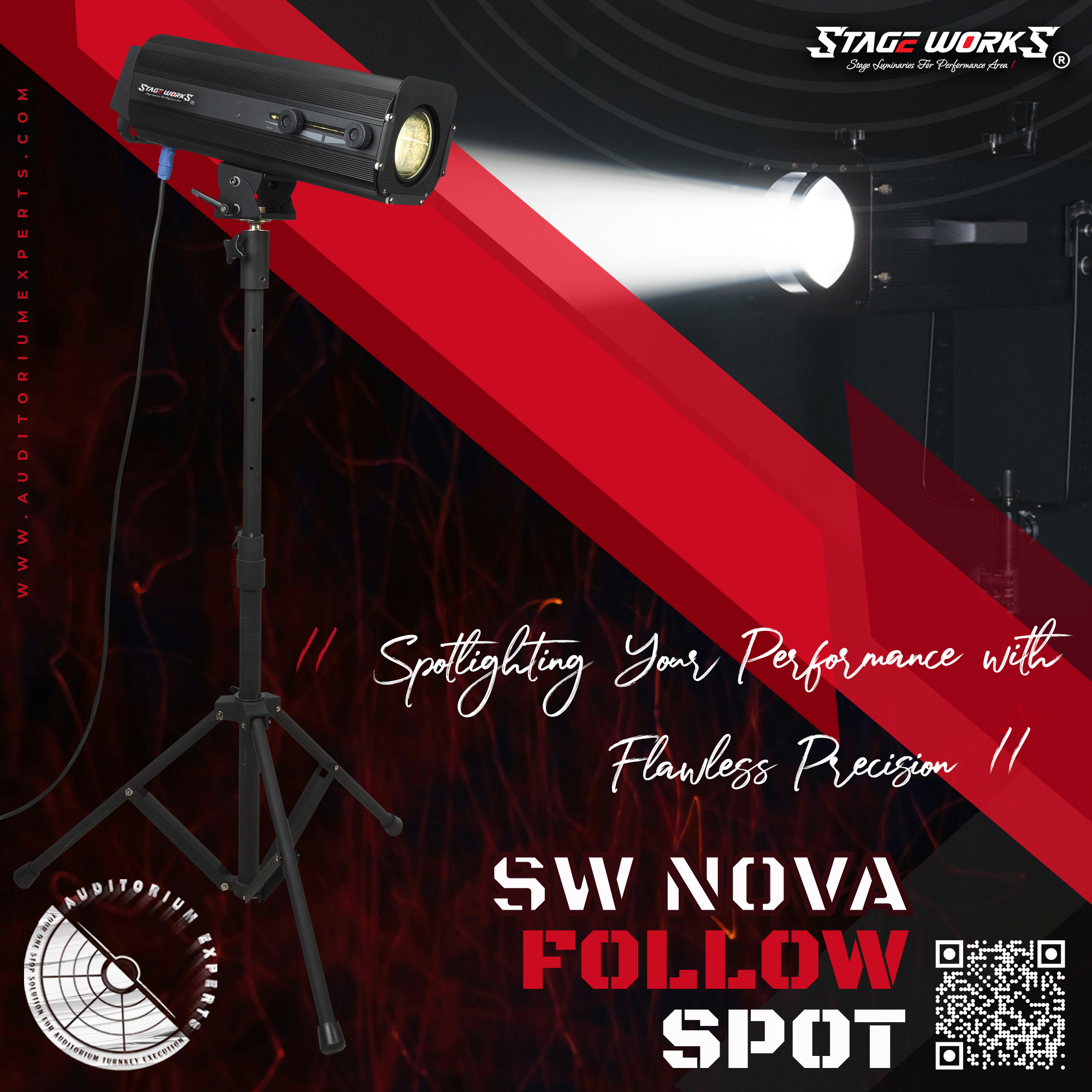 AI NOVA - FS 400 400W LED Follow Spot Light
