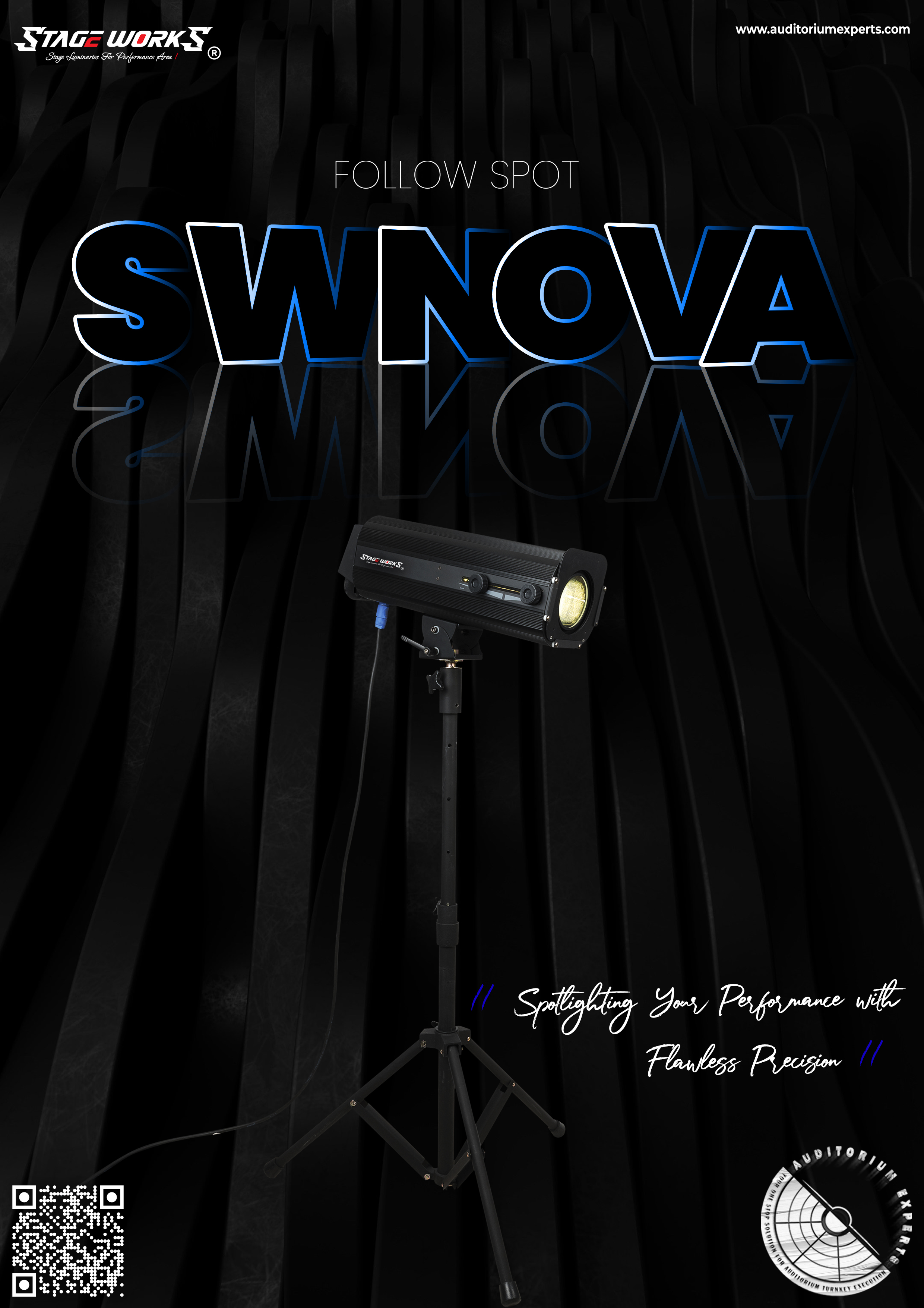AI NOVA - FS 400 400W LED Follow Spot Light