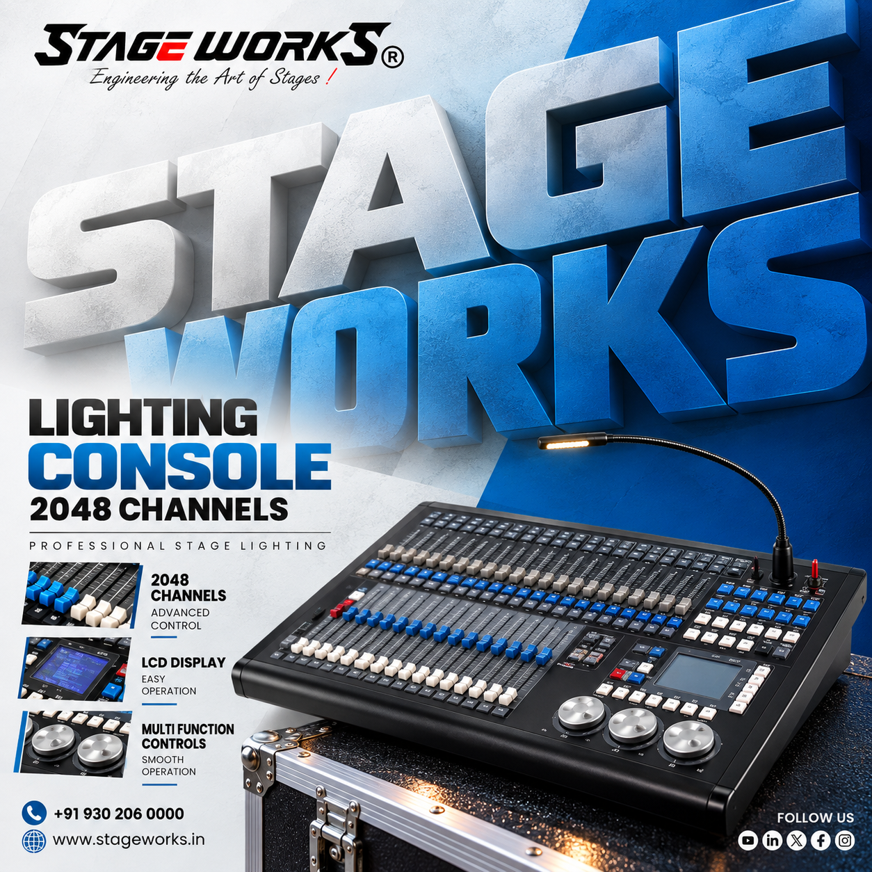 Stage Works 2048 Channel DMX Lighting Console Overview