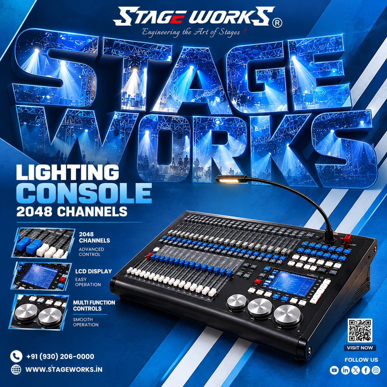 Stage Works 2048 Channel DMX Stage Lighting Console