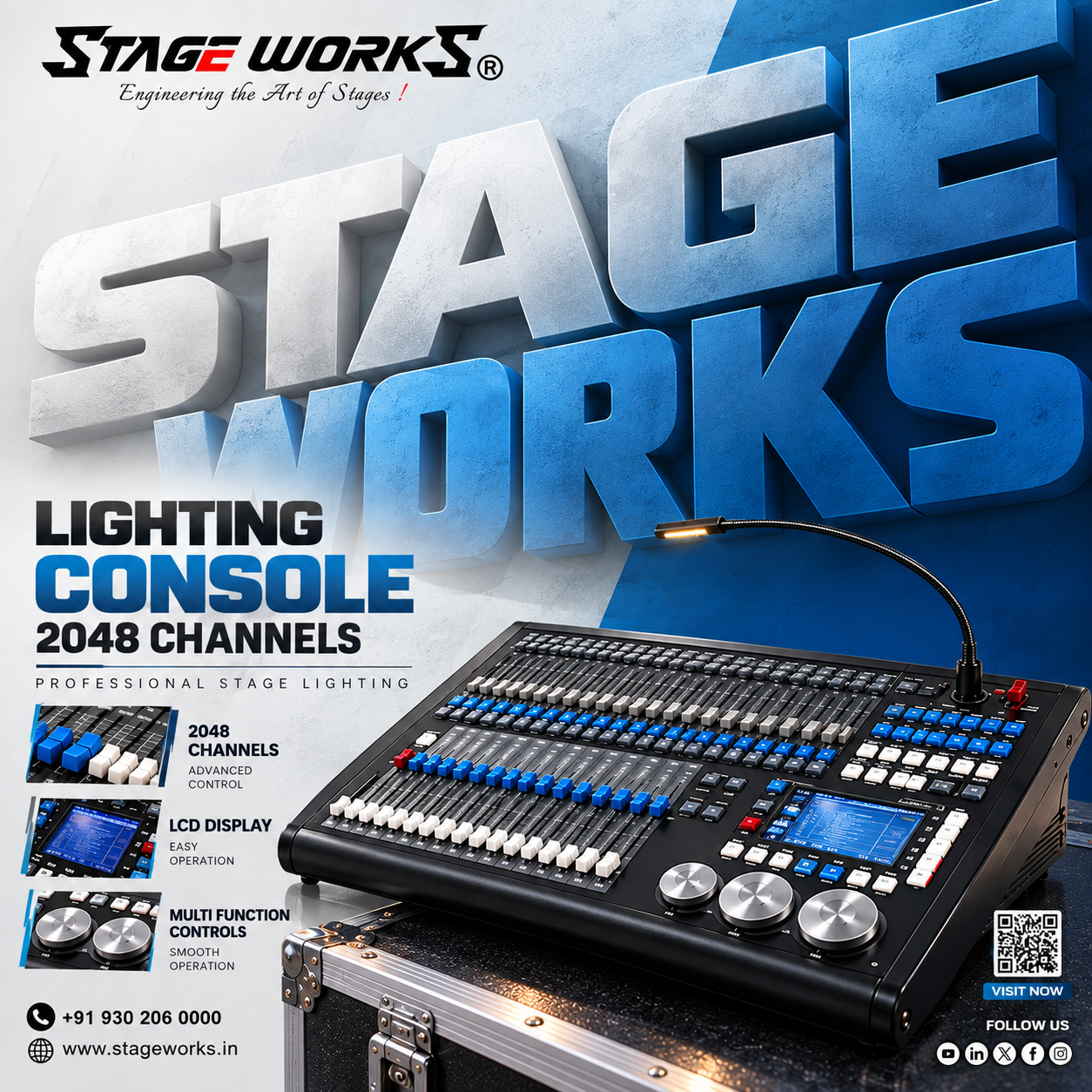 Stage Works 2048 Channel DMX Stage Lighting Console